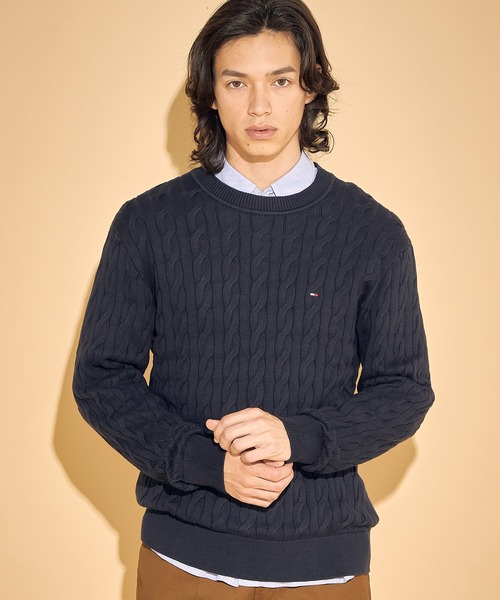 クラシックケーブルクルーネックセーター（ニット/セーター）｜TOMMY