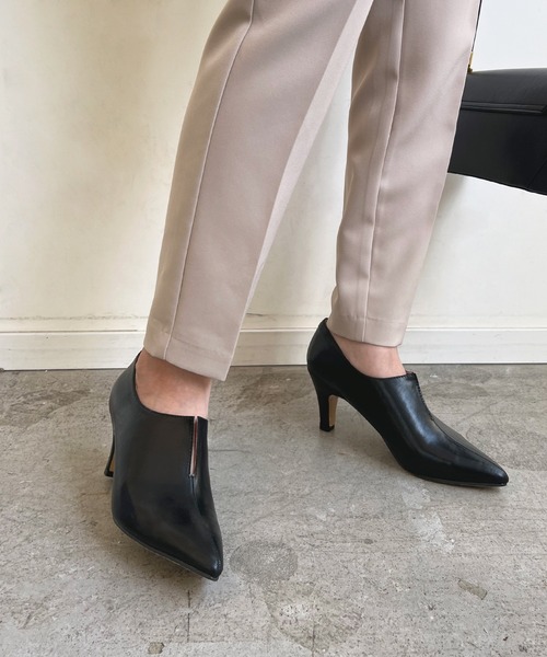 Futier land（フューティアランド）の「美脚フロントスリットブーティー（ブーツ・レディース・ブラウン/ブラック・36/37/38/39/40）」の5枚目の写真