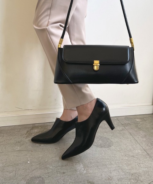 Futier land（フューティアランド）の「美脚フロントスリットブーティー（ブーツ・レディース・ブラウン/ブラック・36/37/38/39/40）」の9枚目の写真