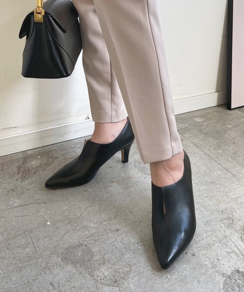 Futier land（フューティアランド）の「美脚フロントスリットブーティー（ブーツ・レディース・ブラウン/ブラック・36/37/38/39/40）」の10枚目の写真