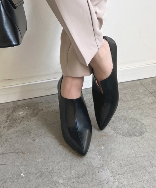 Futier land（フューティアランド）の「美脚フロントスリットブーティー（ブーツ・レディース・ブラウン/ブラック・36/37/38/39/40）」の11枚目の写真