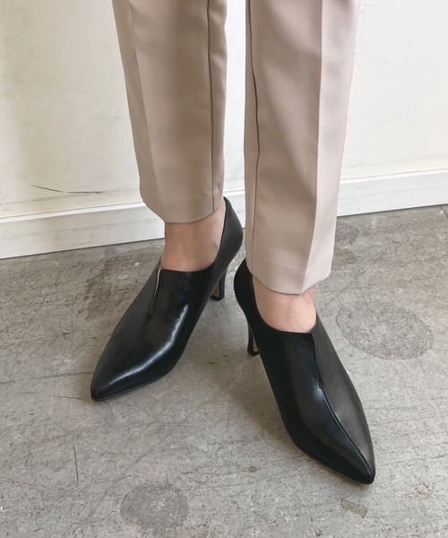 Futier land（フューティアランド）の「美脚フロントスリットブーティー（ブーツ・レディース・ブラウン/ブラック・36/37/38/39/40）」の12枚目の写真