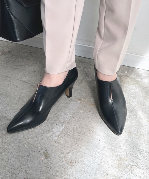 Futier land（フューティアランド）の「美脚フロントスリットブーティー（ブーツ・レディース・ブラウン/ブラック・36/37/38/39/40）」の15枚目の写真