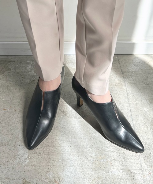 Futier land（フューティアランド）の「美脚フロントスリットブーティー（ブーツ・レディース・ブラウン/ブラック・36/37/38/39/40）」の16枚目の写真