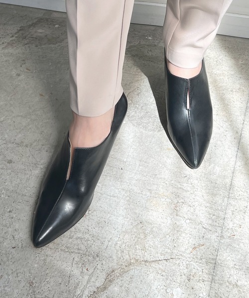 Futier land（フューティアランド）の「美脚フロントスリットブーティー（ブーツ・レディース・ブラウン/ブラック・36/37/38/39/40）」の17枚目の写真