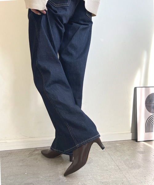 Futier land（フューティアランド）の「美脚フロントスリットブーティー（ブーツ・レディース・ブラウン/ブラック・36/37/38/39/40）」の20枚目の写真