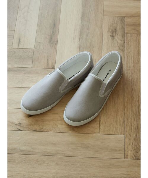 AMERICAN HOLIC（アメリカンホリック）の「【整履き】スェードスリッポン（スニーカー・レディース・グレイッシュベージュ・M/L/S）」の13枚目の写真