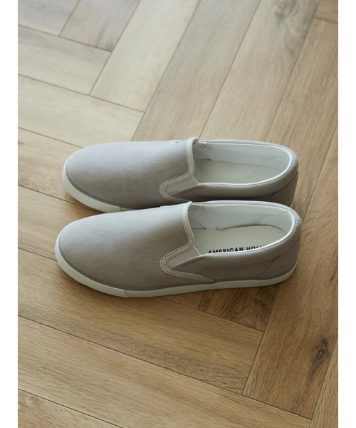 AMERICAN HOLIC（アメリカンホリック）の「【整履き】スェードスリッポン（スニーカー・レディース・グレイッシュベージュ・M/L/S）」の4枚目の写真