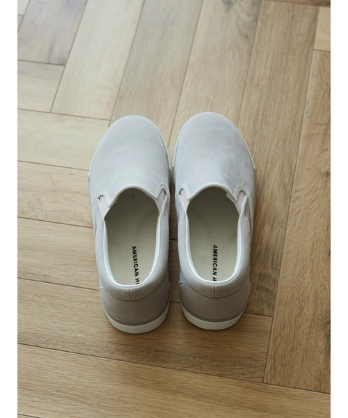 AMERICAN HOLIC（アメリカンホリック）の「【整履き】スェードスリッポン（スニーカー・レディース・グレイッシュベージュ・M/L/S）」の5枚目の写真