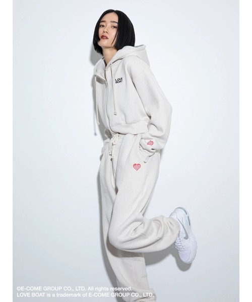 LOVE BOAT（ラブ・ボート）の「■別注　LOVE　BOAT　スウェットパンツ（その他パンツ・レディース・ブラック/アイボリー・FREE）」の4枚目の写真