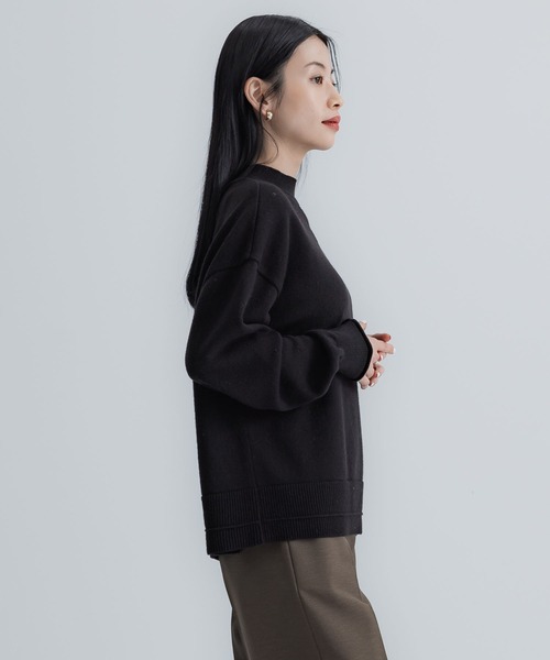 UNITEDTOKYO ユナイテッドトウキョウ　ネックニット　モノクロモザイク柄 UNITEDTOKYO ユナイテッドトウキョウ ネックニット モノクロ