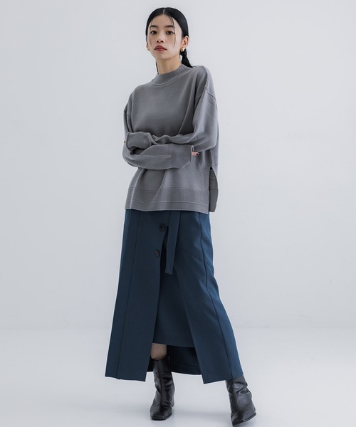 【セール】ウールマティックモックネックニット（ニット/セーター）｜UNITED TOKYO（ユナイテッドトウキョウ）