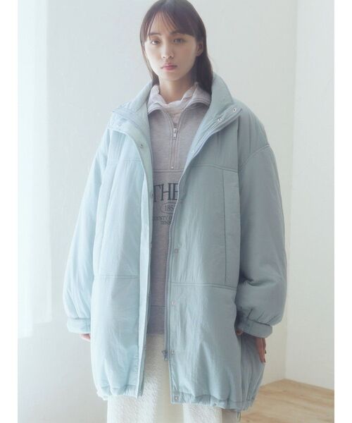 earth music&ecology（アースミュージックアンドエコロジー）の「モンスターコート（その他アウター・レディース・アイボリー/ブラック/ベージュ/サックスブルー・FREE）」の10枚目の写真