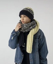 SUBLIME | SUBLIME/サブライム HAND KNIT LONG MUFFLER / ハンドニット ロングマフラー(マフラー)