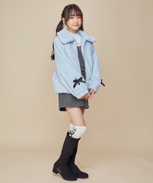JENNI(ジェニィ)の「ストレッチスエード風ロングブーツ(ブーツ・キッズ・グレー/ブラック/ベージュ・20cm/24cm/22cm/23cm/21cm)」の20枚目の写真
