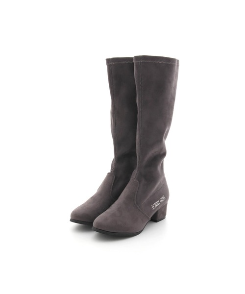 JENNI(ジェニィ)の「ストレッチスエード風ロングブーツ(ブーツ・キッズ・グレー/ブラック/ベージュ・20cm/24cm/22cm/23cm/21cm)」の7枚目の写真