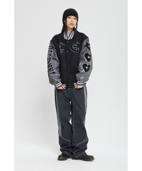 TARGETTO/ターゲット』TRIPLE HEART VARSITY JACKET/トリプルハート