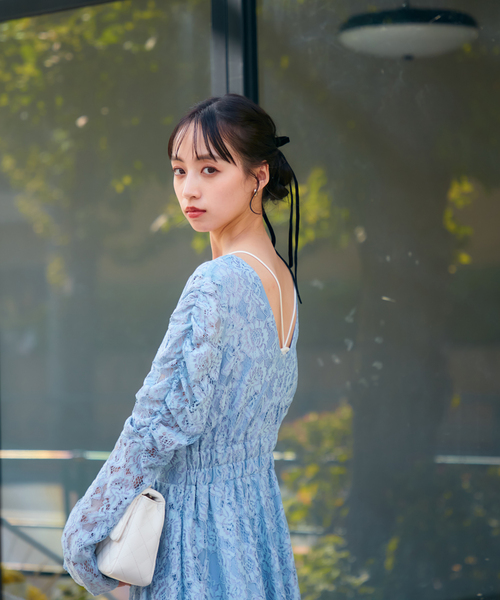 VIS(ビス)の「ベロアロングリボンヘアカフ(その他ヘアアクセサリー・レディース・ブラック・FREE)」の8枚目の写真