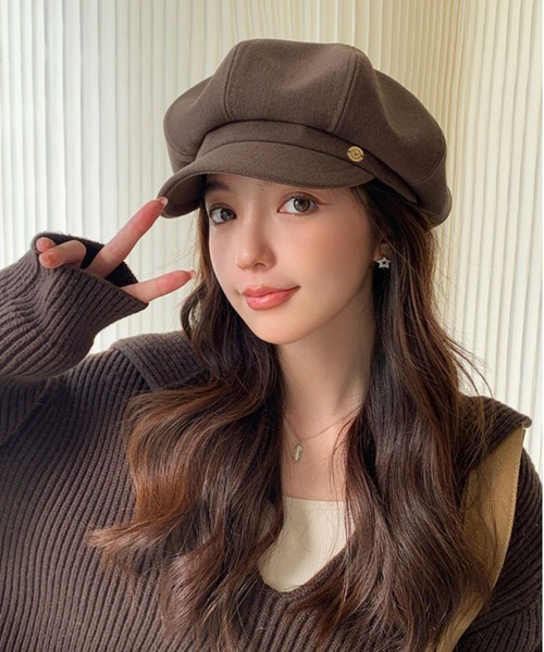 gossip！ロサンゼルス（ゴシップロサンゼルス）の「キャスケット（キャスケット・レディース・ブラウン/ブラック/ダークブラウン・FREE）」の9枚目の写真