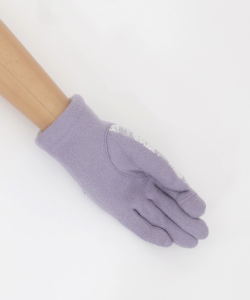 axes femme POETIQUE（アクシーズファムポエティック）の「プチリボンパール手袋（手袋・レディース・ブラック/ピンク/ラベンダー・FREE）」の12枚目の写真