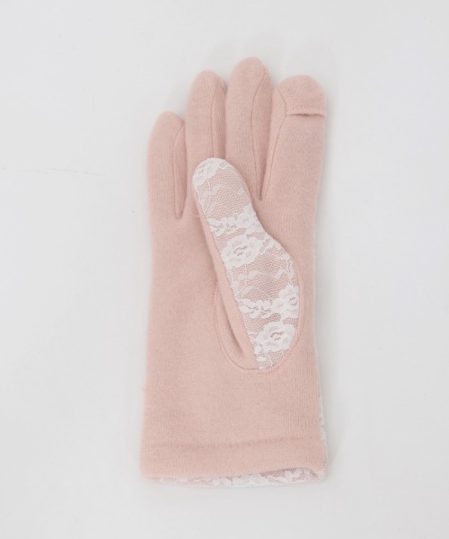 axes femme POETIQUE（アクシーズファムポエティック）の「プチリボンパール手袋（手袋・レディース・ブラック/ピンク/ラベンダー・FREE）」の15枚目の写真