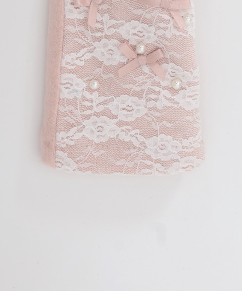 axes femme POETIQUE（アクシーズファムポエティック）の「プチリボンパール手袋（手袋・レディース・ブラック/ピンク/ラベンダー・FREE）」の16枚目の写真