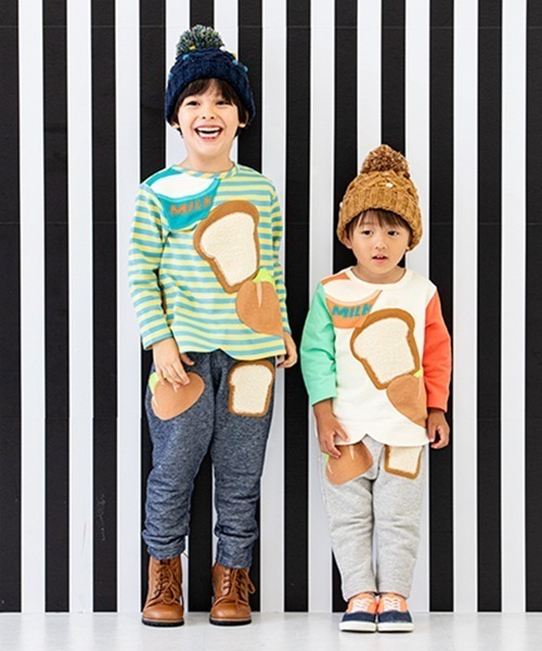 baby cheer（ベイビーチアー）の「ベーカリーパンツ（スウェットパンツ・キッズ・グレー/ネイビー・80ｃｍ/90cm/110cm/120cm/100cm）」の6枚目の写真