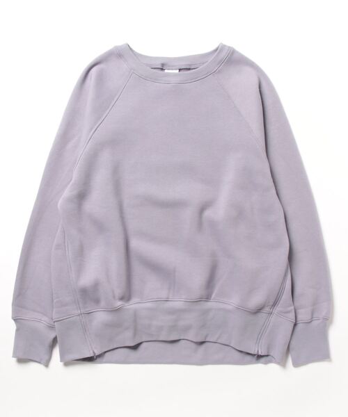 DouDou(ドゥドゥ)の「【WEB限定】 サイドジップ裏起毛プルオーバー(Tシャツ/カットソー・レディース・パープル/オフホワイト/ブラック・FREE)」の18枚目の写真