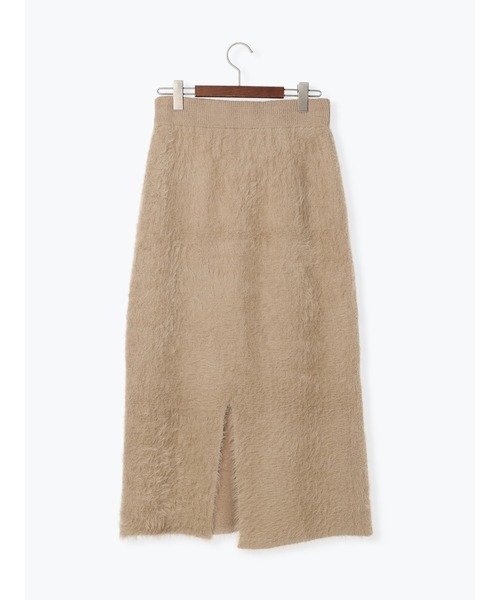 Te chichi TERRASSE（テチチテラス）の「シャギーニットスカート(セットアップ可)（スカート・レディース・ブラック/オフホワイト/ベージュ・F）」の5枚目の写真