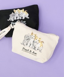 PAUL & JOE ACCESSOIRES(ポールアンドジョーアクセソワ)の【PAUL & JOE ACCESSOIRES /ポール アンド ジョー アクセソワ 】 キャンバス・スリーキャッツ ポーチ(ポーチ)