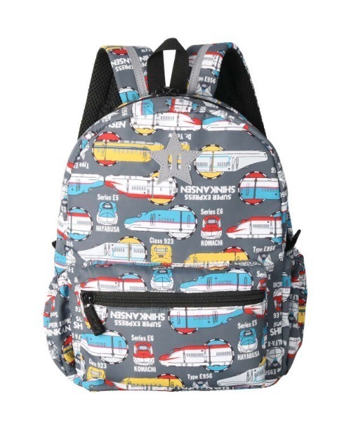 Moujonjon(ムージョンジョン)の「JR新幹線電車柄リュック(バックパック/リュック・キッズ・グレー/ブルー・M/L)」の3枚目の写真