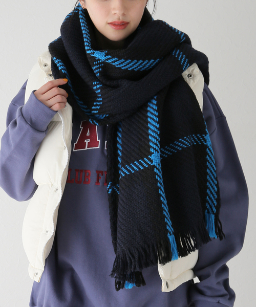 John branigan（ジョンブラニガン）の「【John branigan/ジョンブラニガン】 STOLE：マフラー（マフラー・レディース・ブラウン/ネイビー/モスグリーン/ブルー系その他・FREE）」の13枚目の写真