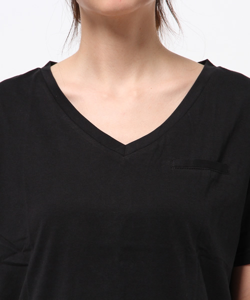 Kastane(カスタネ)の「ドライタッチVネックTEE(Tシャツ/カットソー・レディース・クリーム/ブラック/カーキ/キャメル・FREE)」の8枚目の写真