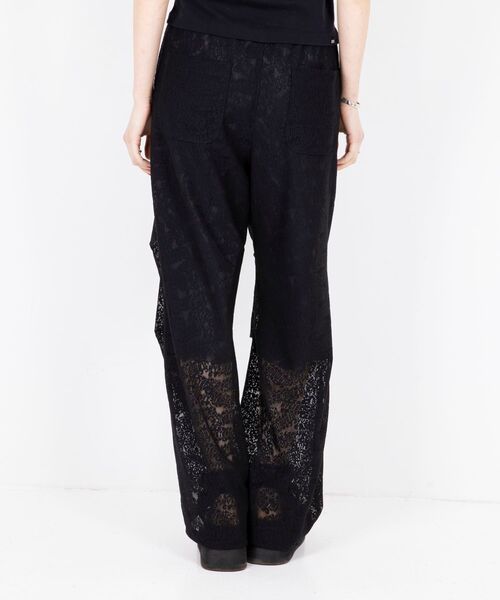 HYSTERIC GLAMOUR（ヒステリックグラマー）の「FLAME LOGO柄ジャカード ニータックワイドパンツ（その他パンツ・レディース・ブラック系その他/レッド系その他・MEDIUM/SMALL）」の9枚目の写真