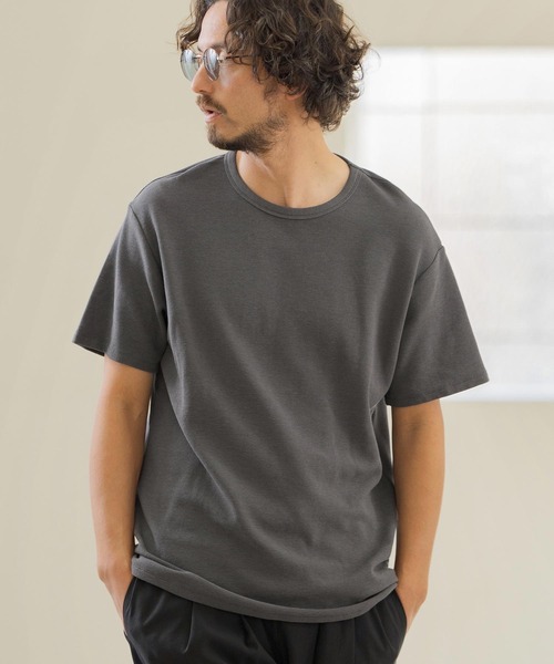 Magine（マージン）の「mt8821-SPAN FRAISE SHORT SLEEVE CUT SEW Tシャツ（Tシャツ/カットソー・メンズ・ホワイト/ブラック/チャコール・44/46/48）」の3枚目の写真