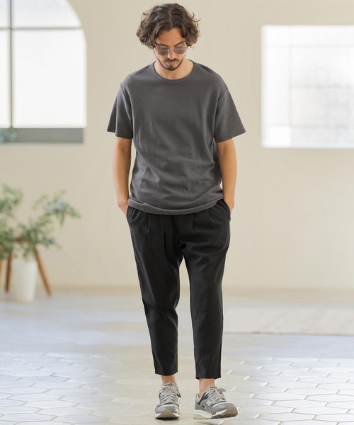 Magine（マージン）の「mt8821-SPAN FRAISE SHORT SLEEVE CUT SEW Tシャツ（Tシャツ/カットソー・メンズ・ホワイト/ブラック/チャコール・44/46/48）」の22枚目の写真