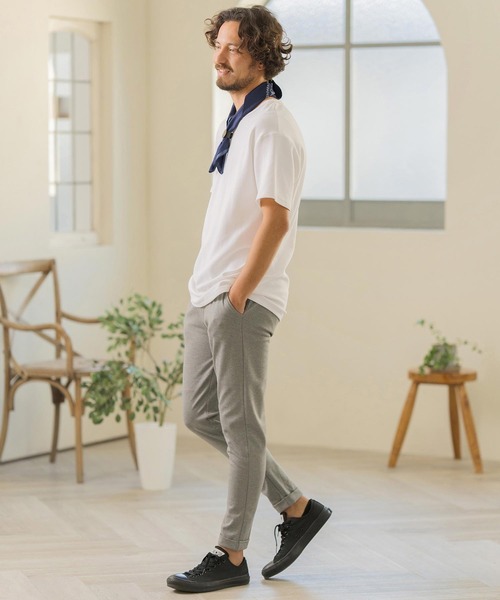 Magine（マージン）の「mt8821-SPAN FRAISE SHORT SLEEVE CUT SEW Tシャツ（Tシャツ/カットソー・メンズ・ホワイト/ブラック/チャコール・44/46/48）」の18枚目の写真