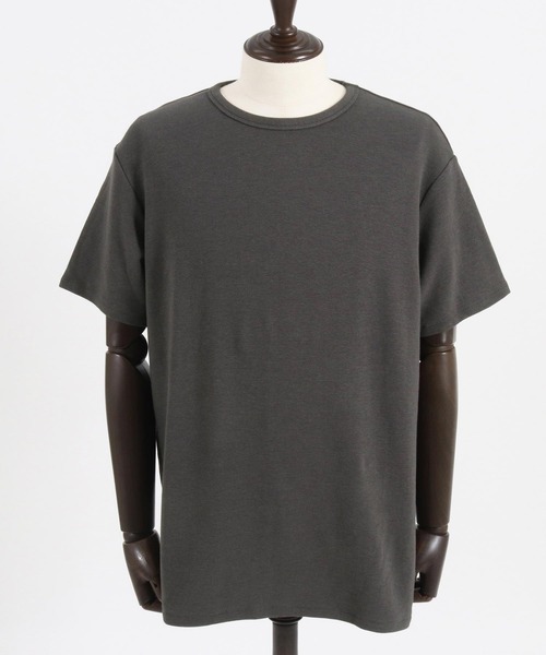 Magine（マージン）の「mt8821-SPAN FRAISE SHORT SLEEVE CUT SEW Tシャツ（Tシャツ/カットソー・メンズ・ホワイト/ブラック/チャコール・44/46/48）」の6枚目の写真