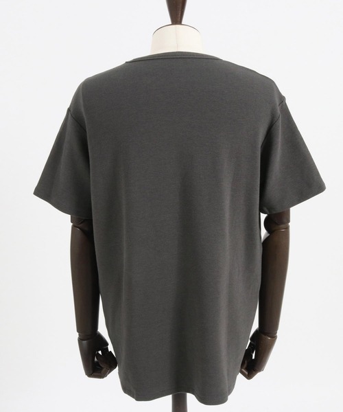 Magine（マージン）の「mt8821-SPAN FRAISE SHORT SLEEVE CUT SEW Tシャツ（Tシャツ/カットソー・メンズ・ホワイト/ブラック/チャコール・44/46/48）」の14枚目の写真