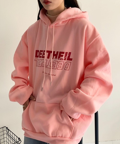 SHEPP(シープ)の「ロゴ ビッグシルエットパーカー(パーカー・レディース・ピンク/ホワイト/ブラック・XXX-LARGE/XL/M)」の15枚目の写真