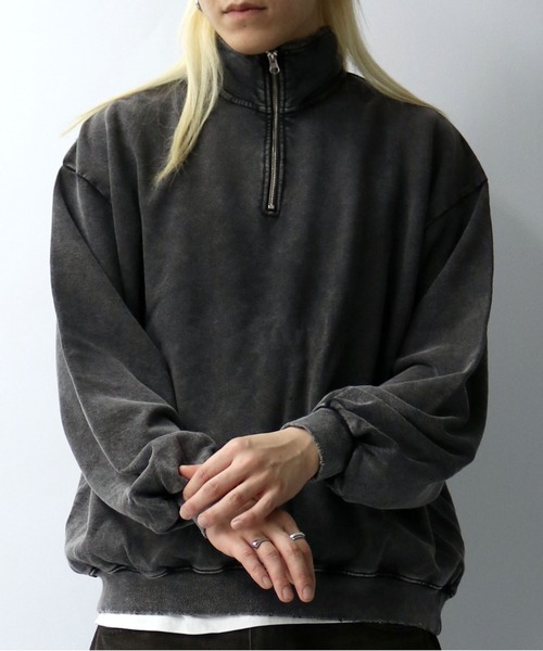 そたそた DIESEL ダメージ スウェット ブラック ボロ 加工 グレー ASTRAET＞アシッドウォッシュ ダメージ スウェット