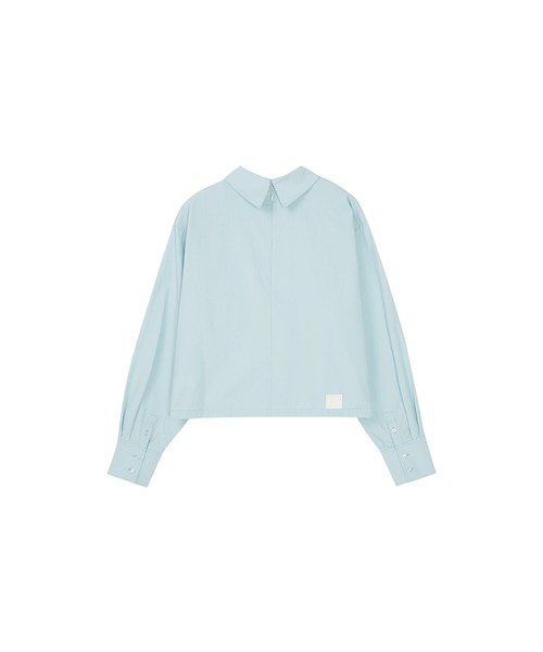 ELOOPS(イーループス)の「【ELOOPS】ポケットポイント クロップドプルオーバーシャツ(シャツ/ブラウス・レディース・ライトブルー/ブルー/オフホワイト・S/M/L)」の7枚目の写真