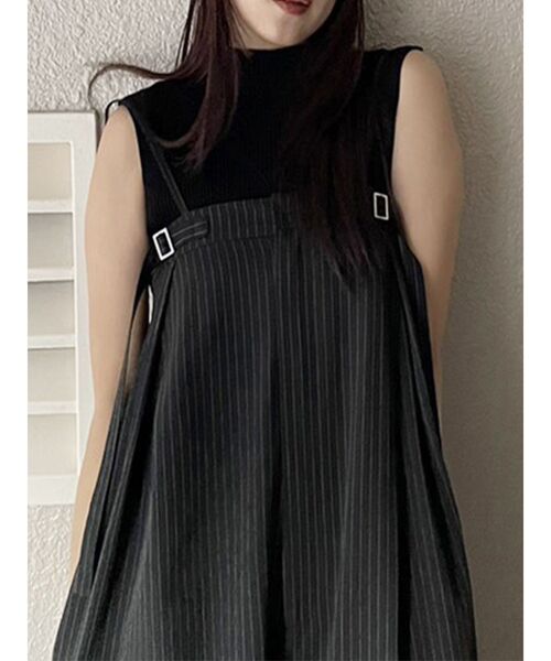 MURUA(ムルーア)の「ハイネックノースリーブニット(ニット/セーター・レディース・ホワイト/ブルー/オレンジ/ブラック・FREE)」の3枚目の写真