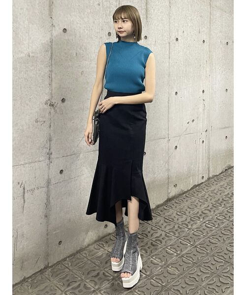 MURUA（ムルーア）の「ハイネックノースリーブニット（ニット
