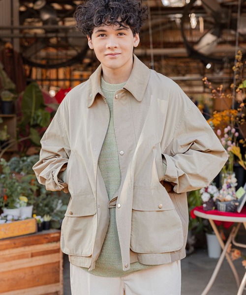 niko and...（ニコアンド）の「ライトハンティングブルゾン（ブルゾン・メンズ・オリーブ/チャコール/ベージュ・MEDIUM/LARGE）」の13枚目の写真