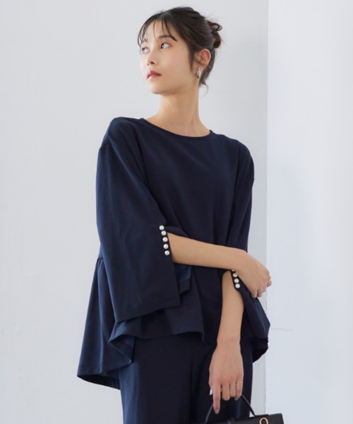 model:166cm　size：M　color：ネイビー