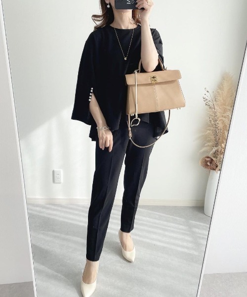 model:160cm　size：M　color：ブラック