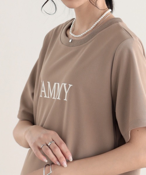 SUNFLOWER EIGHT(サンフラワーエイト)の「Tシャツワンピース(ワンピース・レディース・ライトベージュ/ライトブラウン/ミント/ブラック・M/L)」の11枚目の写真