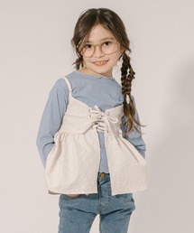 【前後2way】レースアップジャガードキャミチュニック