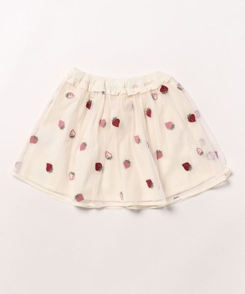 HAKKA BABY（ハッカベビー）の「[ベビー]いちご刺繍スカート（スカート・キッズ・キナリ・L）」の2枚目の写真